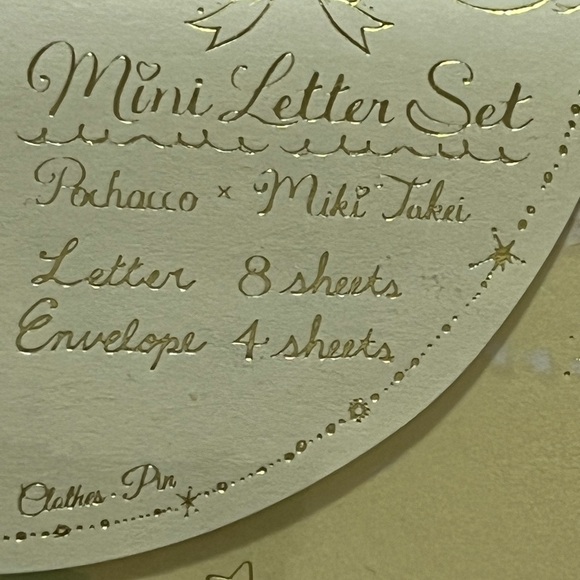 Pochacco Miki Takei Mini Letter Set - Picture 2 of 6